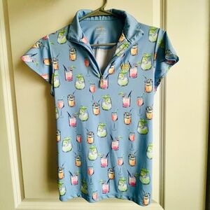 Kastel Denmark Floral Flutter Sleeve Sun Shirt - Cocktail - Small